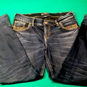 EUC! Silver “Suki” High Slim Jeans